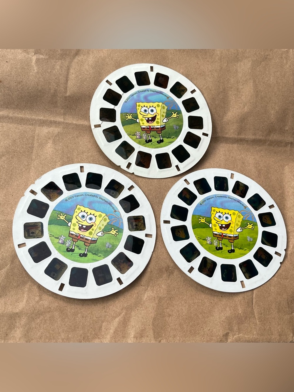 Spongebob Squarepants Nickelodeon 3d View-Master 3 Reel Set